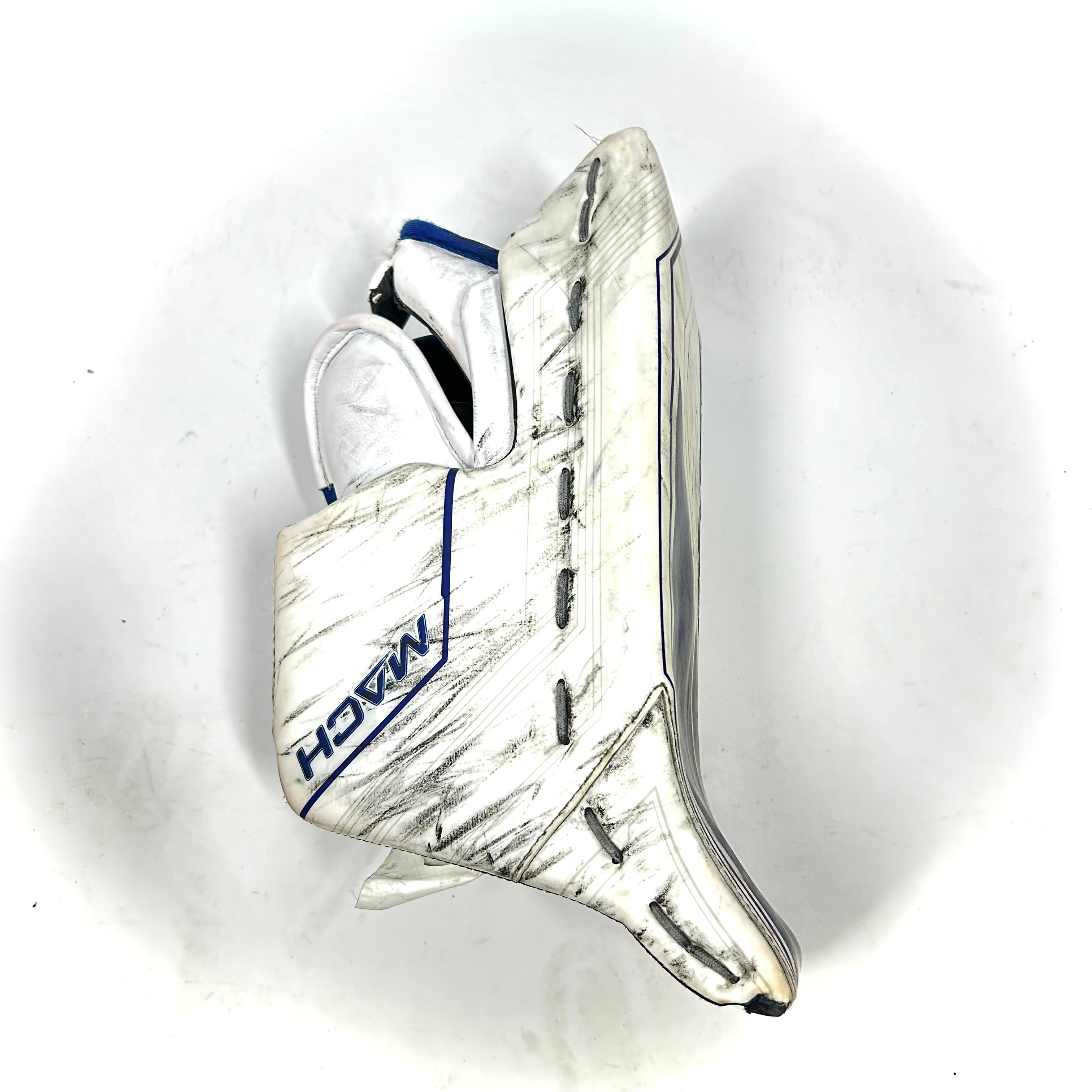 Bauer Supreme Mach - Bloqueur de gardien de but Pro Stock d'occasion (blanc/bleu)